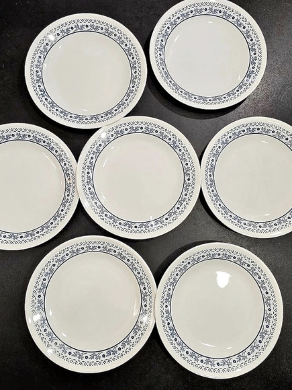 Corelle "Summer Impressions Blueberry" Bread & Butter Plate Plates Set of 7